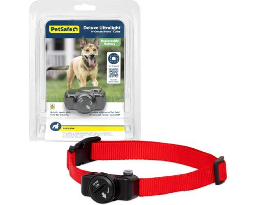 PetSafe Basic In-Ground Fence Battery-Operated Receiver Collar for Dogs & Cats, Lightweight, Waterproof, From The Parent Company of Invisible Fence Brand, 4 Levels of Static Correction, Pets 8 lb & Up